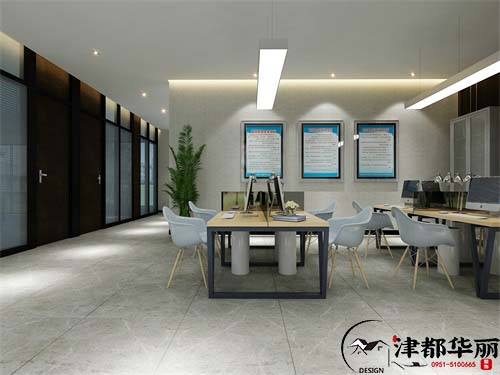宁夏亚盛物流办公室装修设计方案|简洁环保，轻松舒适