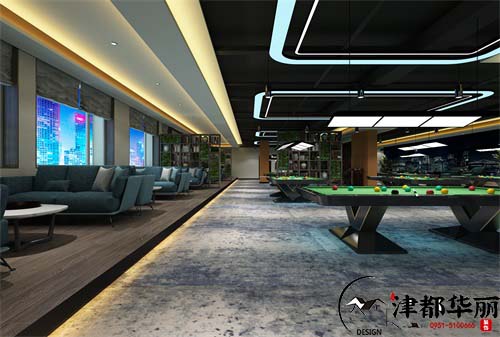 宁夏超越台球馆设计方案鉴赏|宁夏台球馆设计装修公司推荐