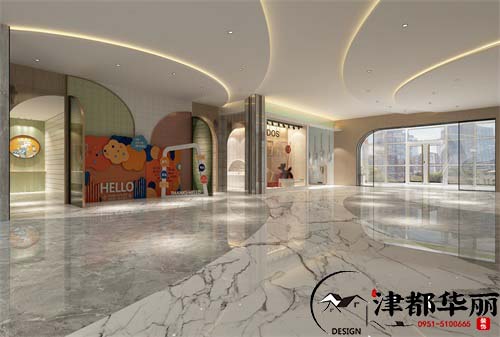 宁夏银川华益商场大厅装修设计方案|打造优质的服务型空间