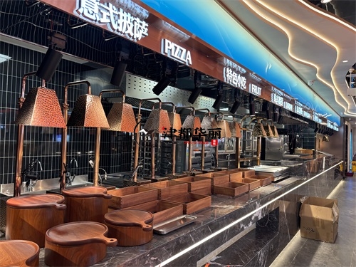 宁夏装修公司|宁夏玖香火锅自助餐厅装修设计落地实景