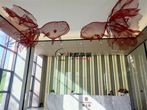 宁夏售楼部大厅装修设计项目|津都华丽设计