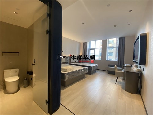 宁夏轻居酒店装修设计项目|津都华丽设计