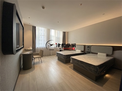 宁夏轻居酒店装修设计项目|津都华丽设计