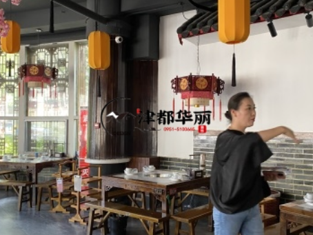 宁夏装修公司|宁夏鱼一火锅店装修设计现场量尺沟通