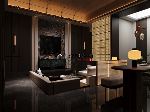 宁夏会所装修设计项目|津都华丽设计