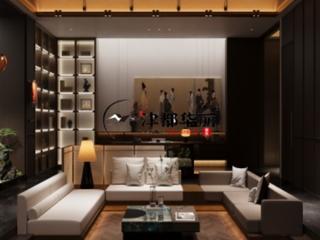 宁夏装修公司推荐|宁夏阅海澜境会所设计装修惊艳效果方案分享